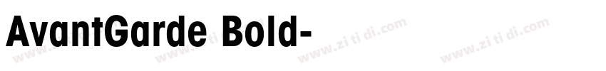 AvantGarde Bold字体转换